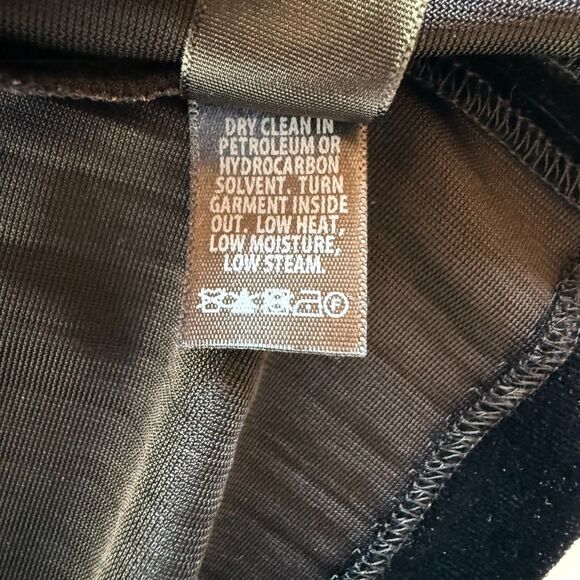 NWT ST JOHN Crushed Velvet Ribbed Short Dolman Sleeve Top in Black Size XS - Picture 10 of 12